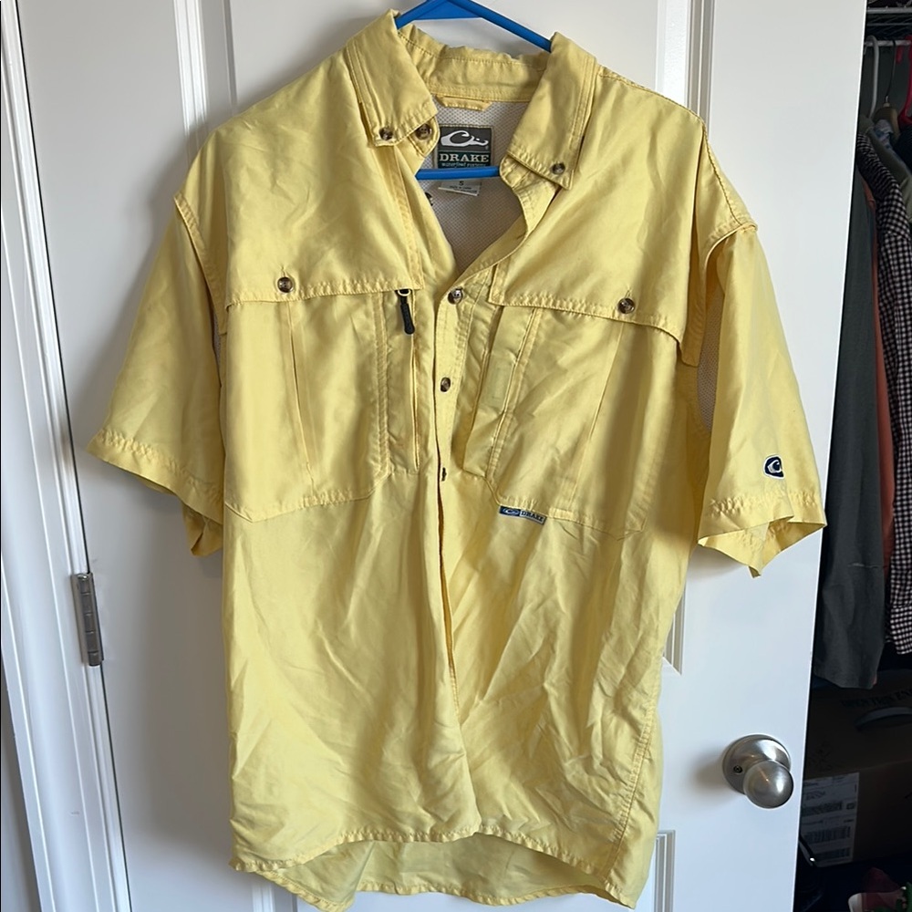 Men’s Drake Yellow Short Sleeve Shirt